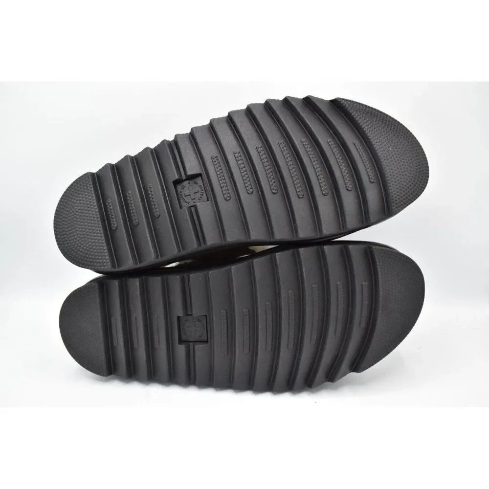 Dr Martens‎ Mens Size 12 Myles Brown Suede Buckle Slide Sandals Shoes
